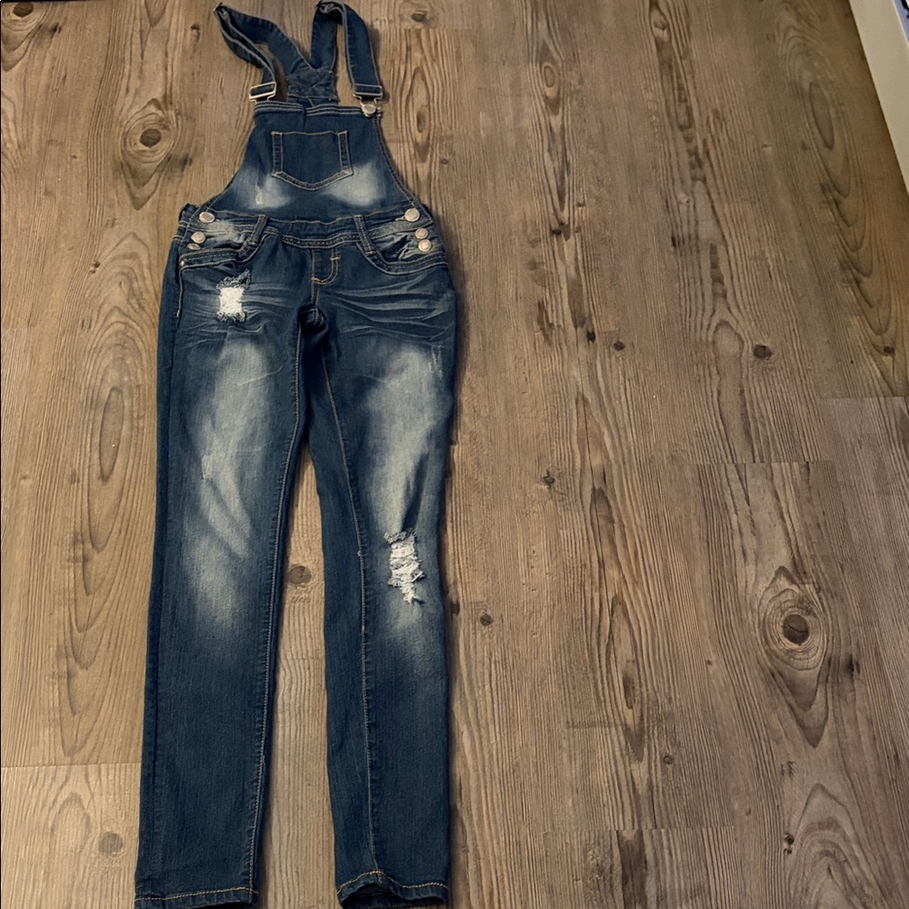 Stylish Blue Denim Overalls